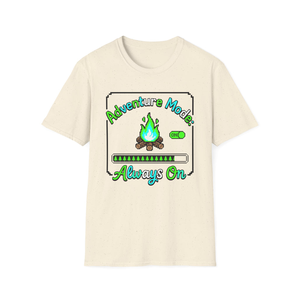 Adventure Mode Always On — 8-Bit T-Shirt