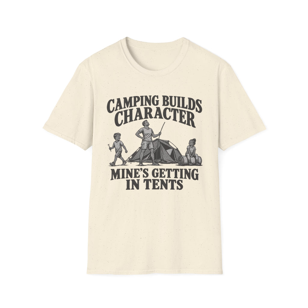 Camping Builds Character Dad T-Shirt