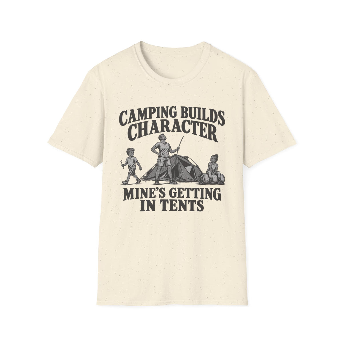 Camping Builds Character Dad T-Shirt