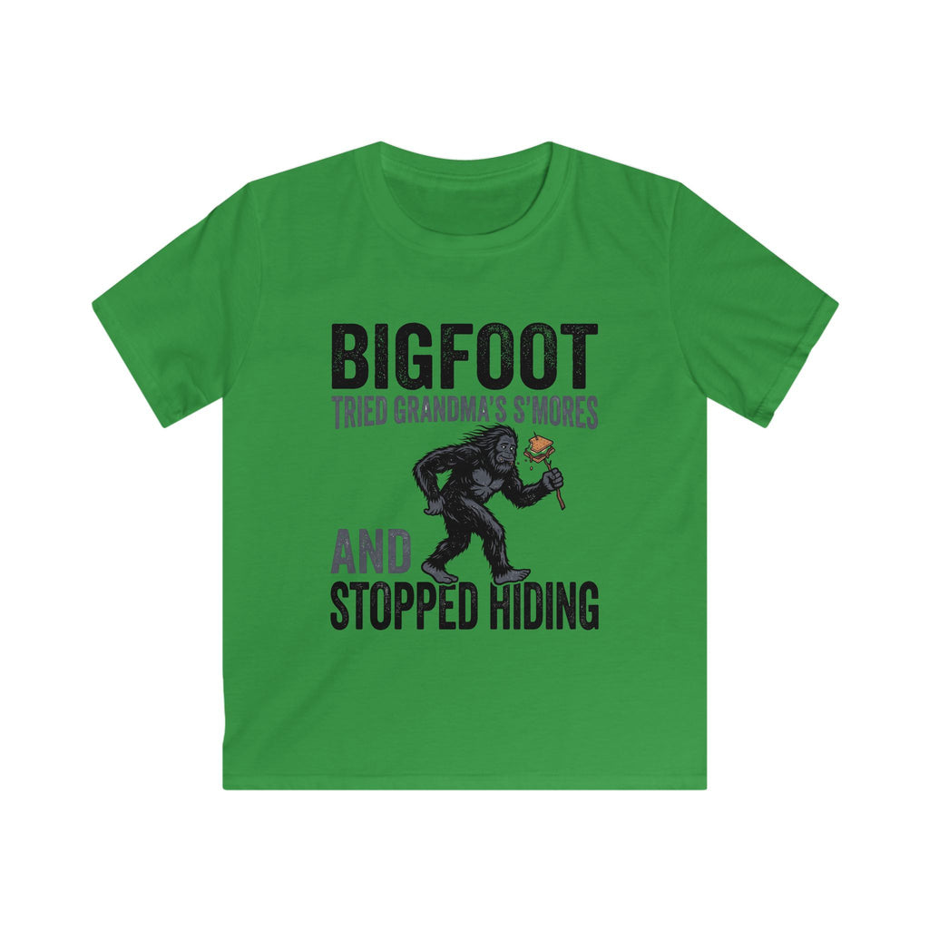 Bigfoot Tried Grandma's S'Mores — And Stopped Hiding Matching Kids T-Shirt