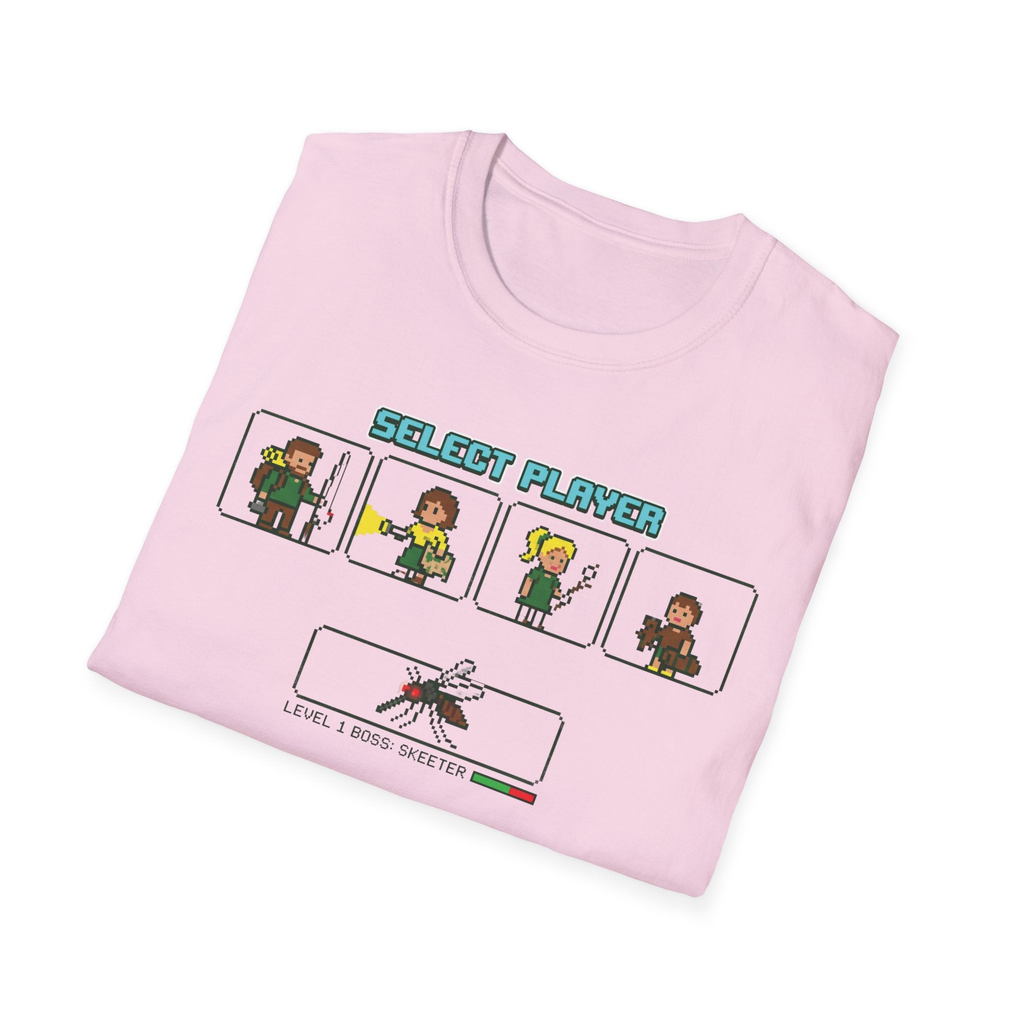 Select Player — With Mosquitoes 8-Bit T-Shirt
