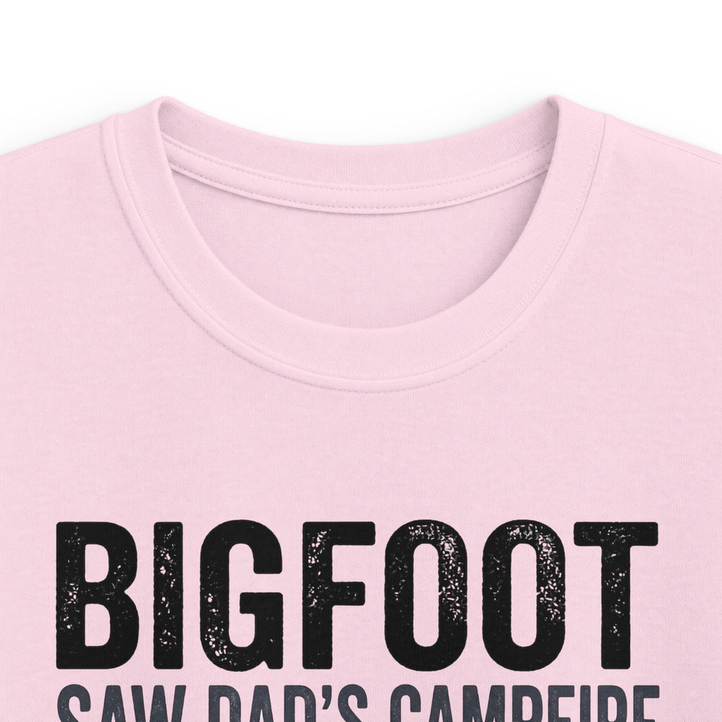 Bigfoot Saw Dad's Campfire — And Kept His Distance Matching Kids T-Shirt