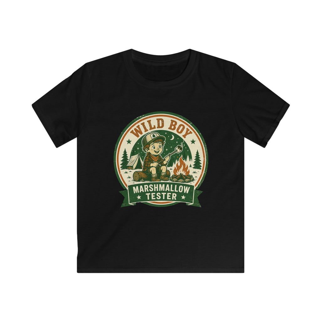 Wild Boy — Marshmallow Tester Matching Kids T-Shirt