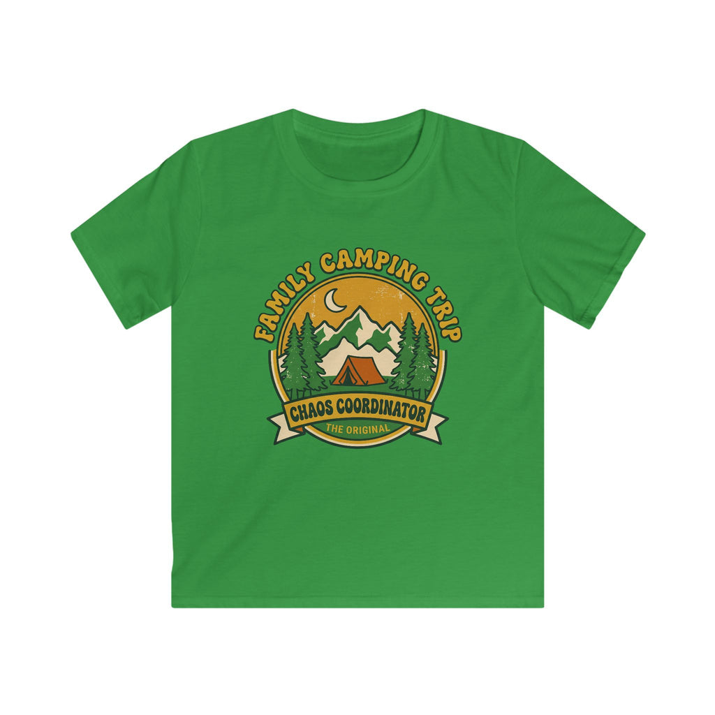Family Camping Trip — Chaos Coordinator Matching Kids T-Shirt