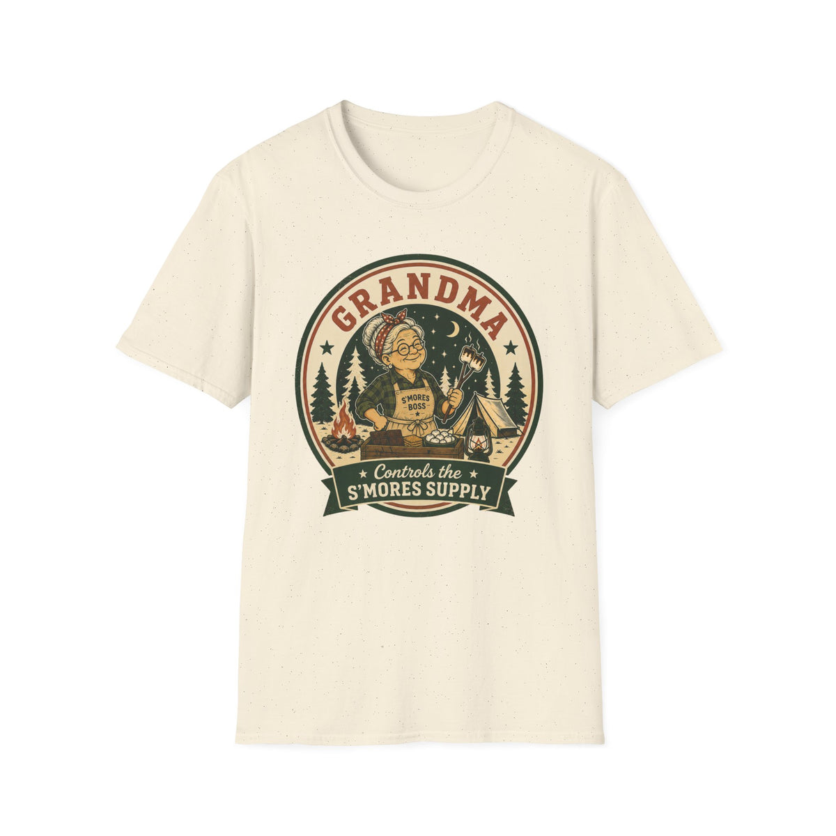 Grandma — Controls The S'Mores Supply Matching T-Shirt