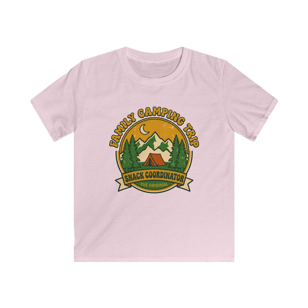 Family Camping Trip — Snack Coordinator Matching Kids T-Shirt