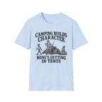 Camping Builds Character Dad T-Shirt