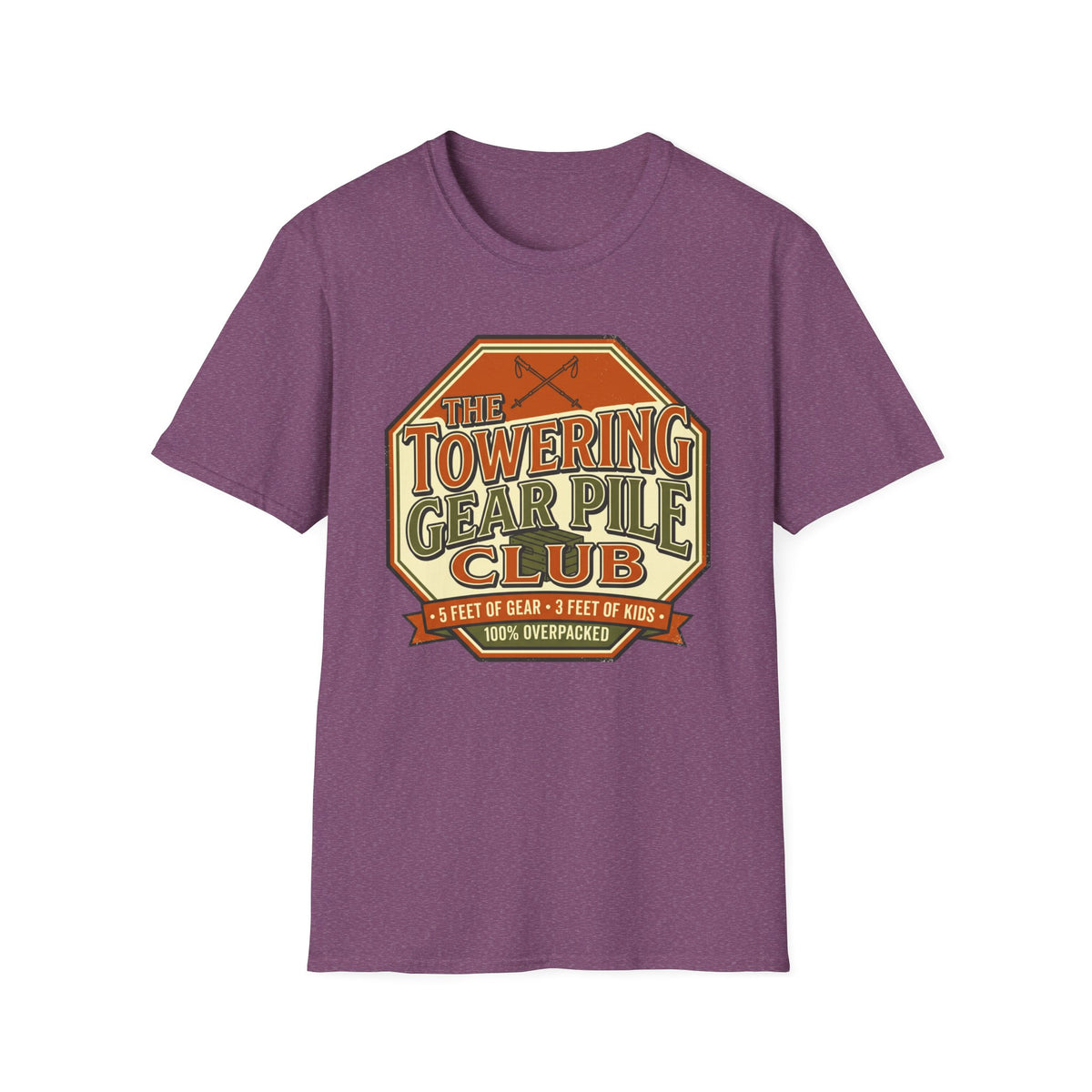 The Towering Gear Pile Club — 100% Overpacked T-Shirt