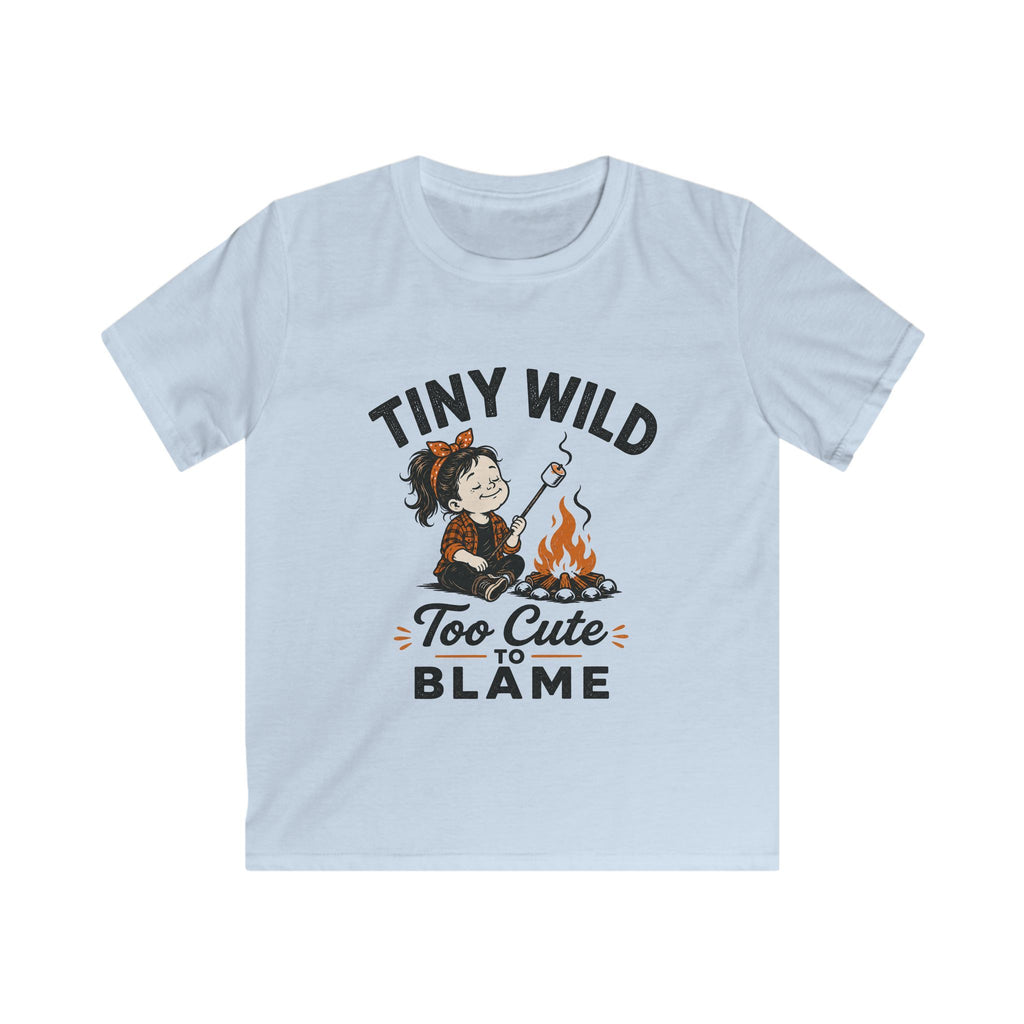 Tiny Wild Girl — Too Cute To Blame Matching Kids T-Shirt