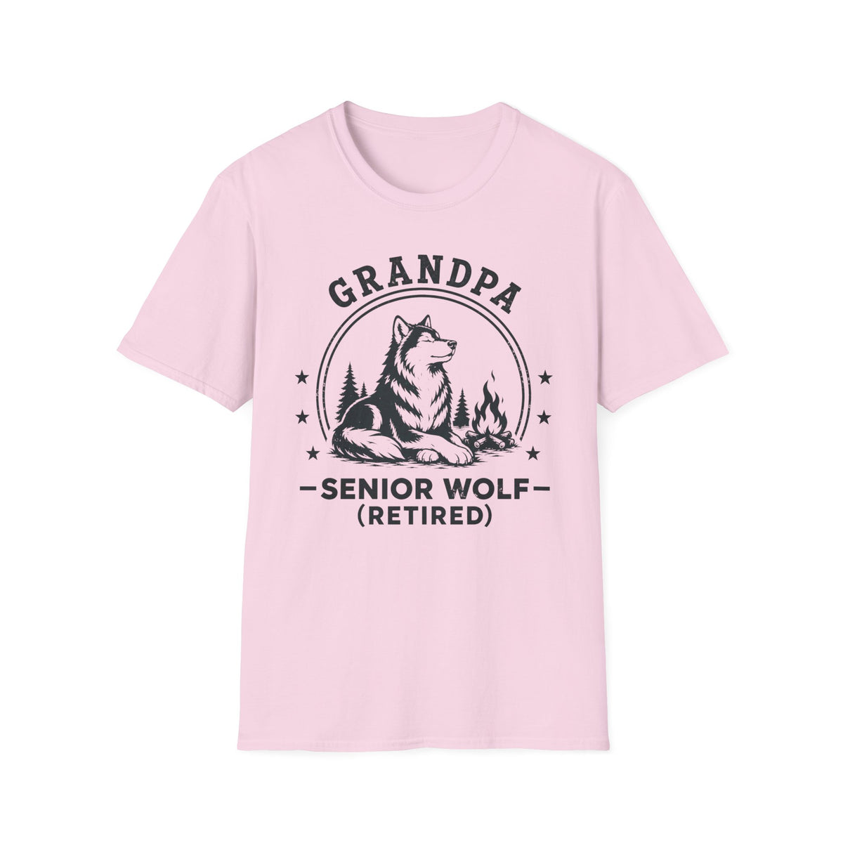 Grandpa — Senior Wolf (Retired) Matching T-Shirt