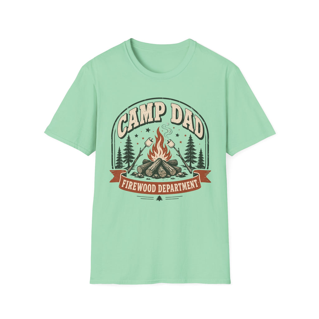 Camp Dad — Firewood Department Retro T-Shirt