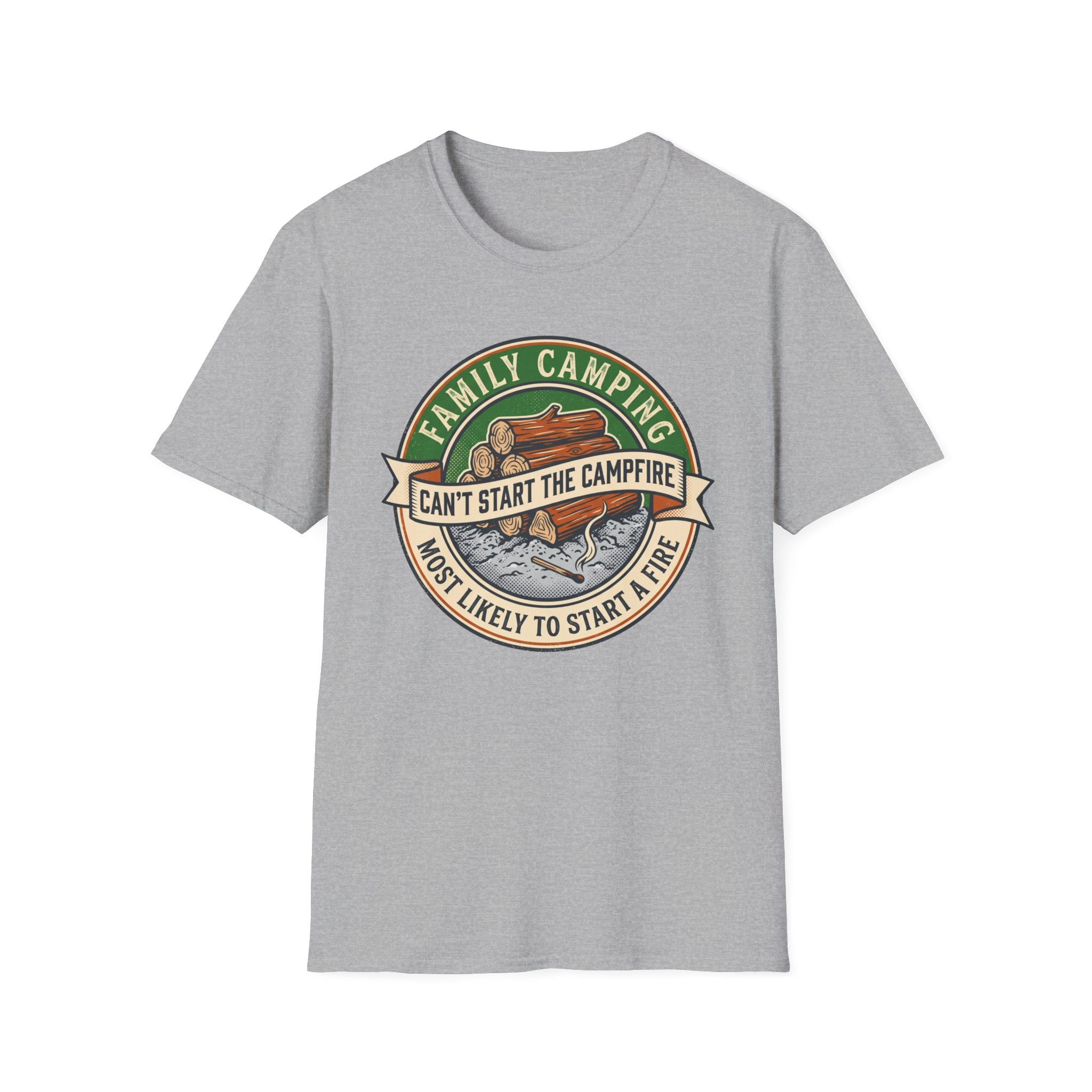 Most Likely To Start a Fire Can't Start The Campfire — Vintage T-Shirt