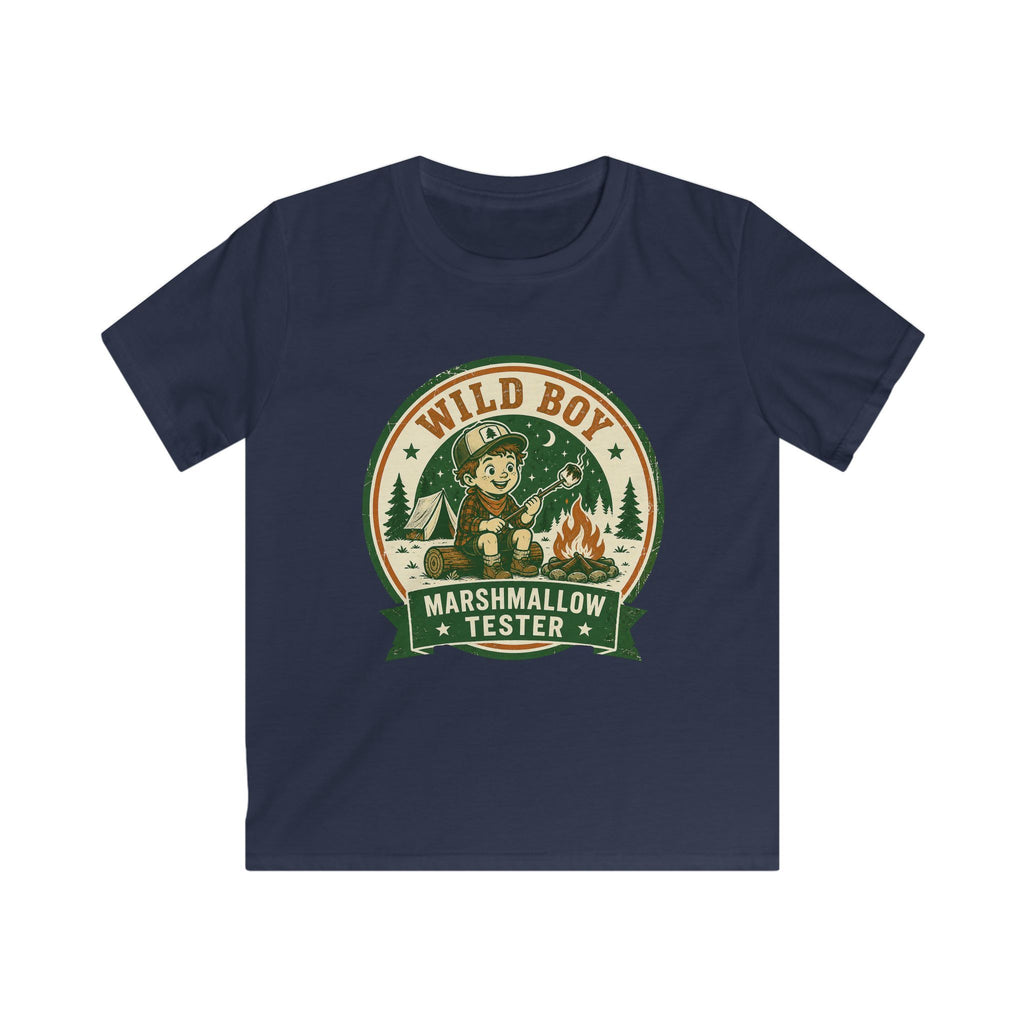 Wild Boy — Marshmallow Tester Matching Kids T-Shirt