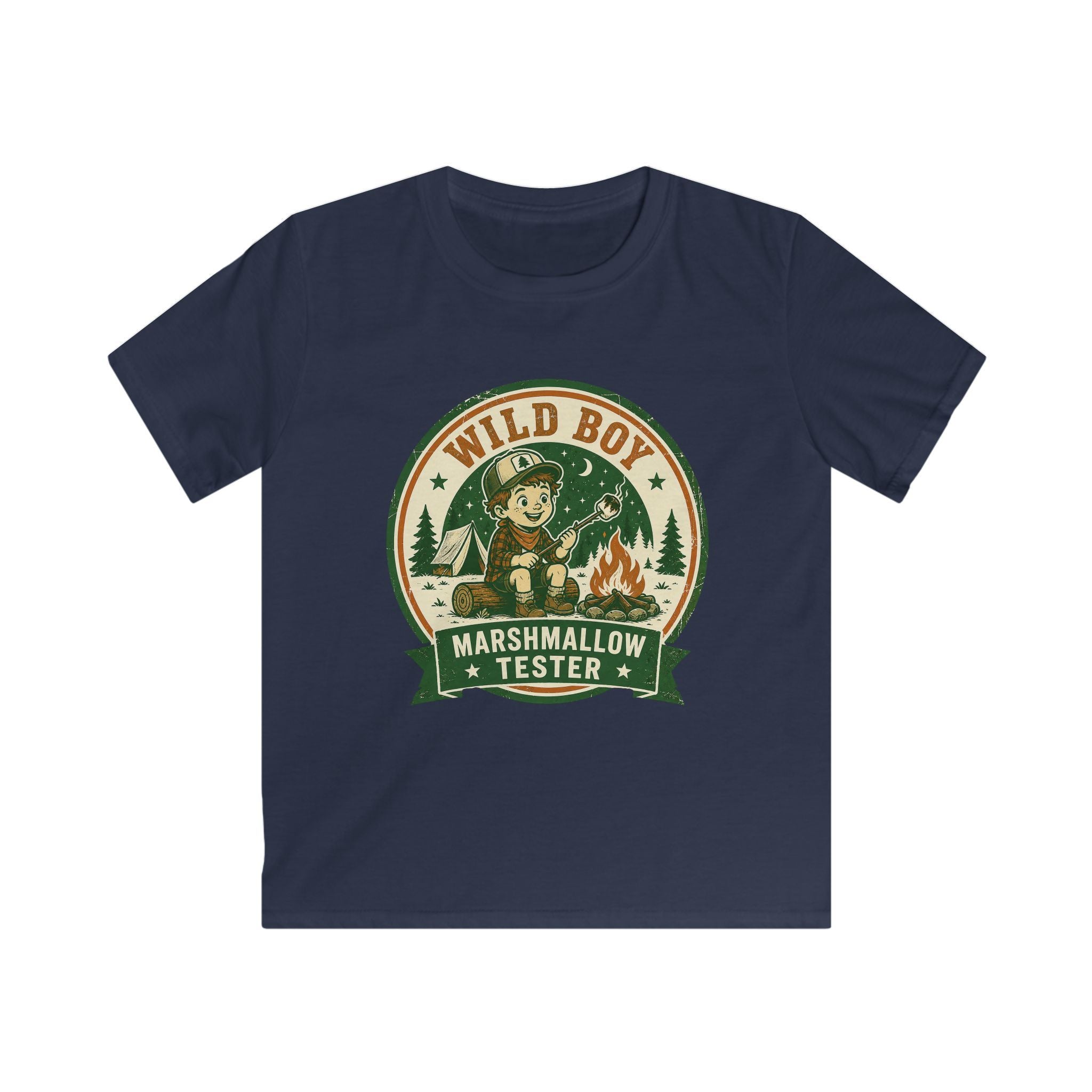 Wild Boy — Marshmallow Tester Matching Kids T-Shirt