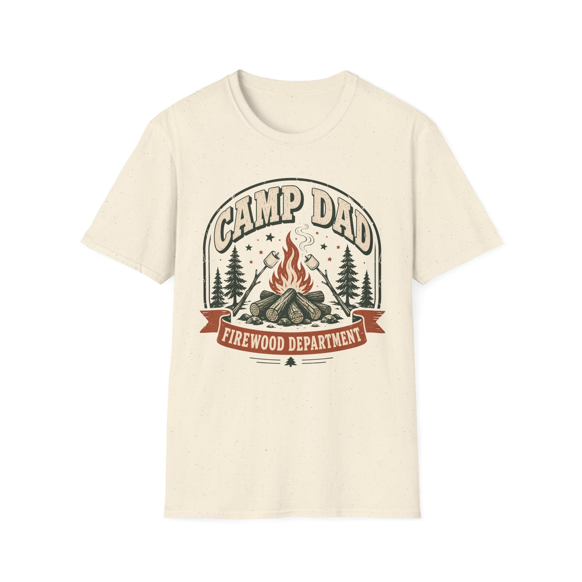 Camp Dad — Firewood Department Retro T-Shirt