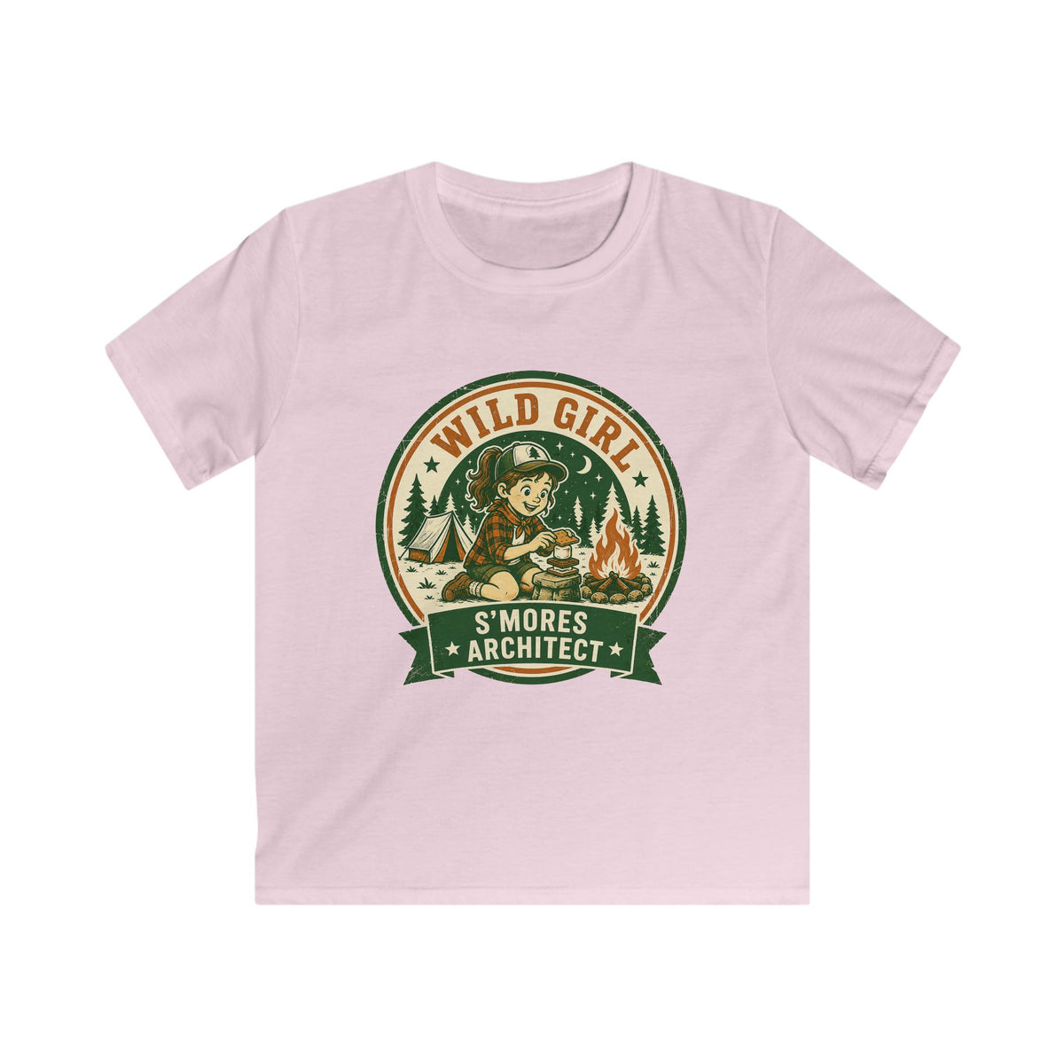 Wild Girl — S'Mores Architect Matching Kids T-Shirt