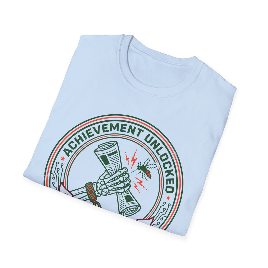 Achievement Unlocked — State Bird Conqueror With Mosquito And Skeleton T-Shirt