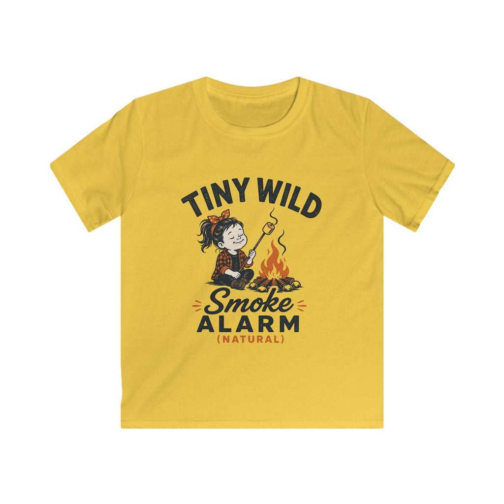 Tiny Wild Girl — Smoke Alarm Matching Kids T-Shirt