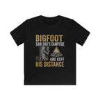 Bigfoot Saw Dad's Campfire — And Kept His Distance Matching Kids T-Shirt