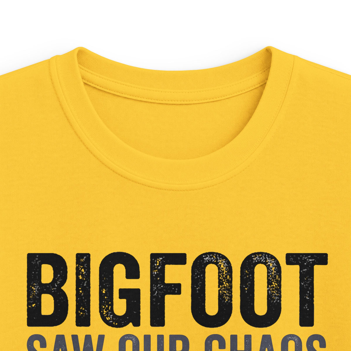 Bigfoot Saw Our Chaos — And Never Came Back Matching Kids T-Shirt