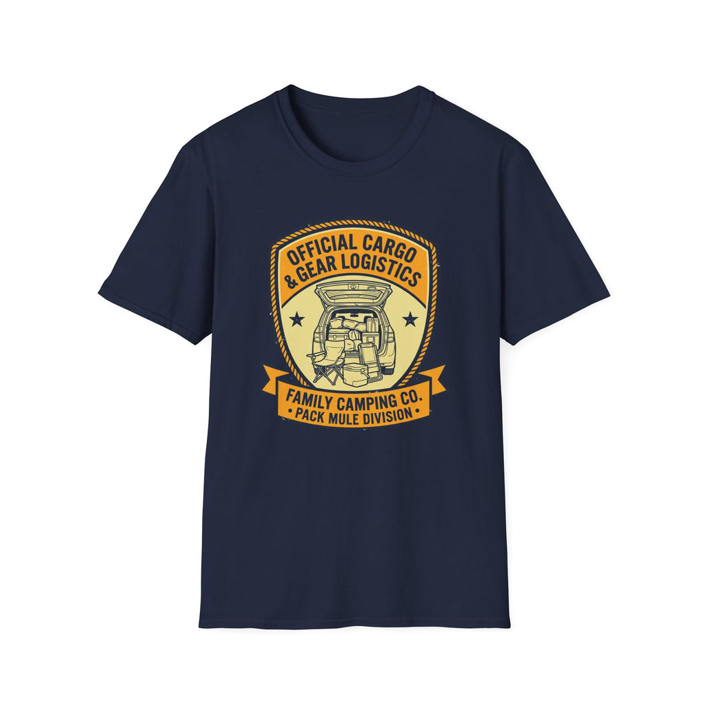 Official Cargo & Gear Logistics — Pack Mule Division T-Shirt