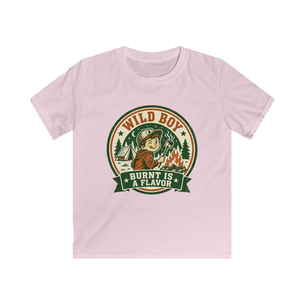 Wild Boy — Burnt Is A Flavor Matching Kids T-Shirt