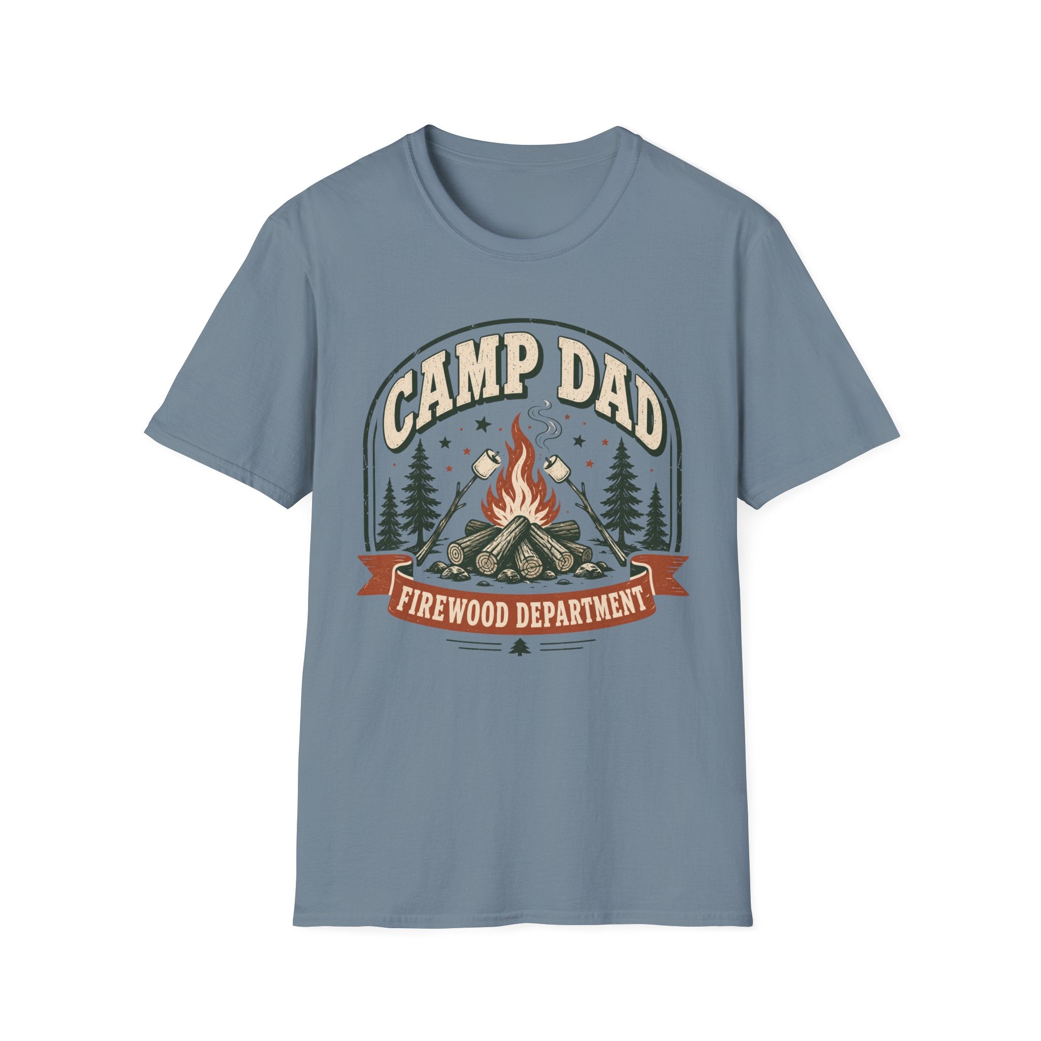 Camp Dad — Firewood Department Retro T-Shirt