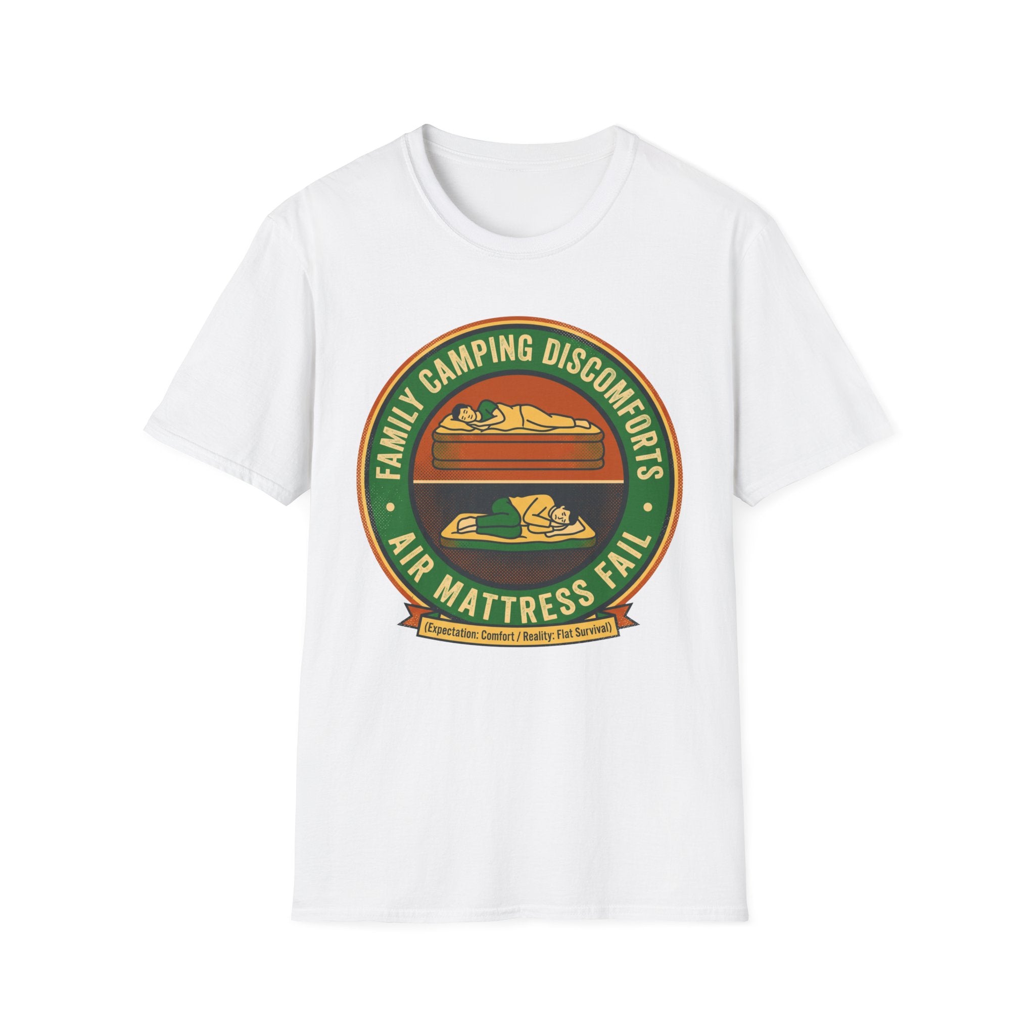 Family Camping Discomforts —  Air Mattress Fail T-Shirt