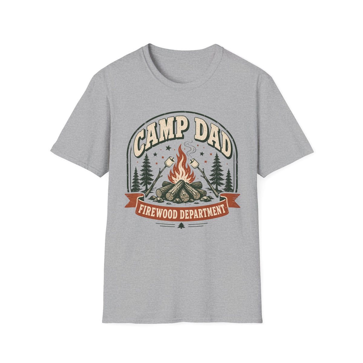 Camp Dad — Firewood Department Retro T-Shirt