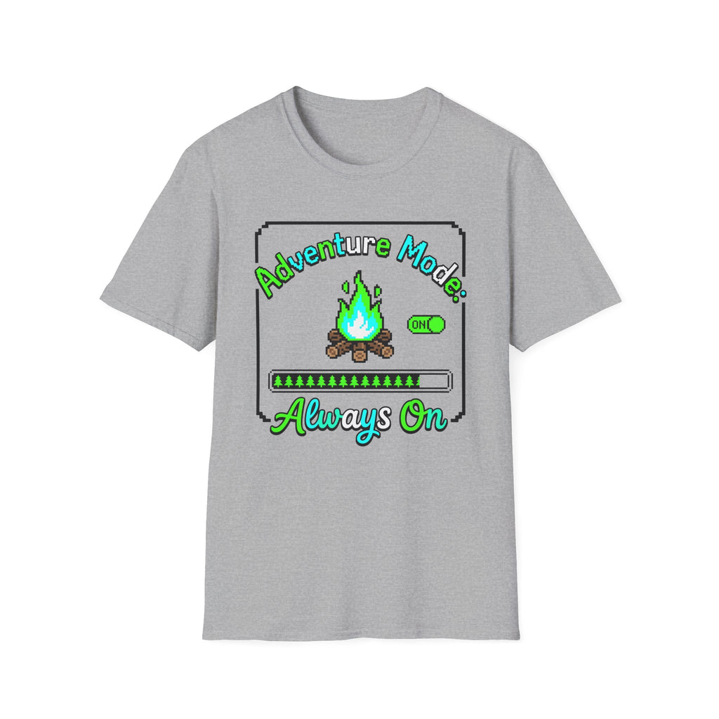 Adventure Mode Always On — 8-Bit T-Shirt