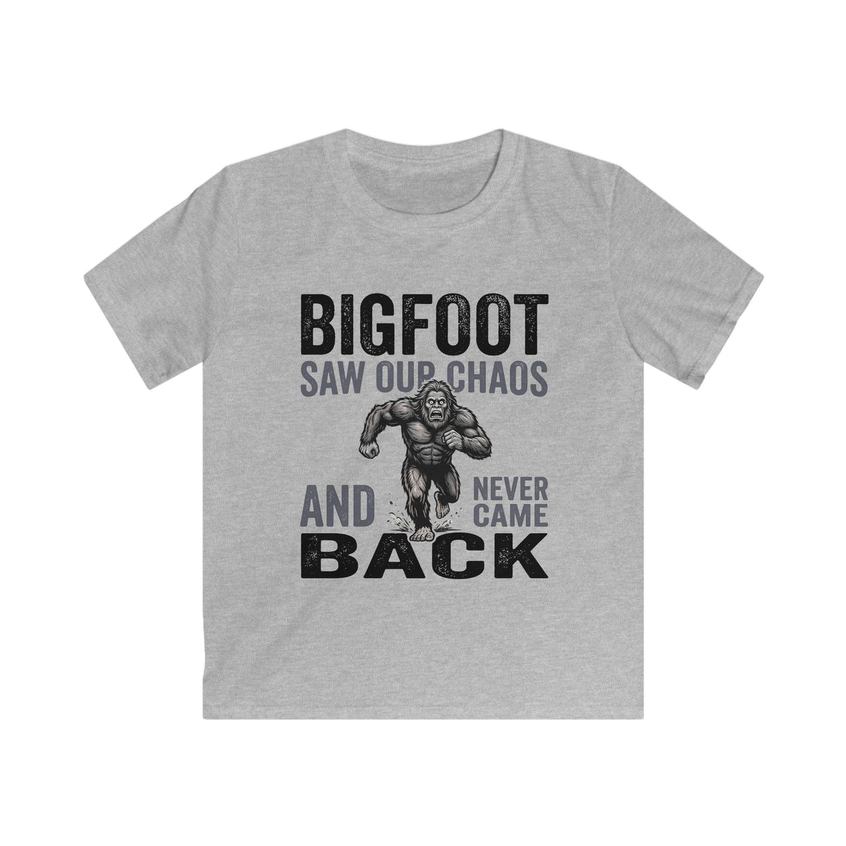 Bigfoot Saw Our Chaos — And Never Came Back Matching Kids T-Shirt