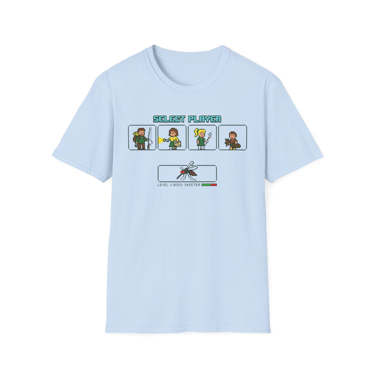 Select Player — With Mosquitoes 8-Bit T-Shirt