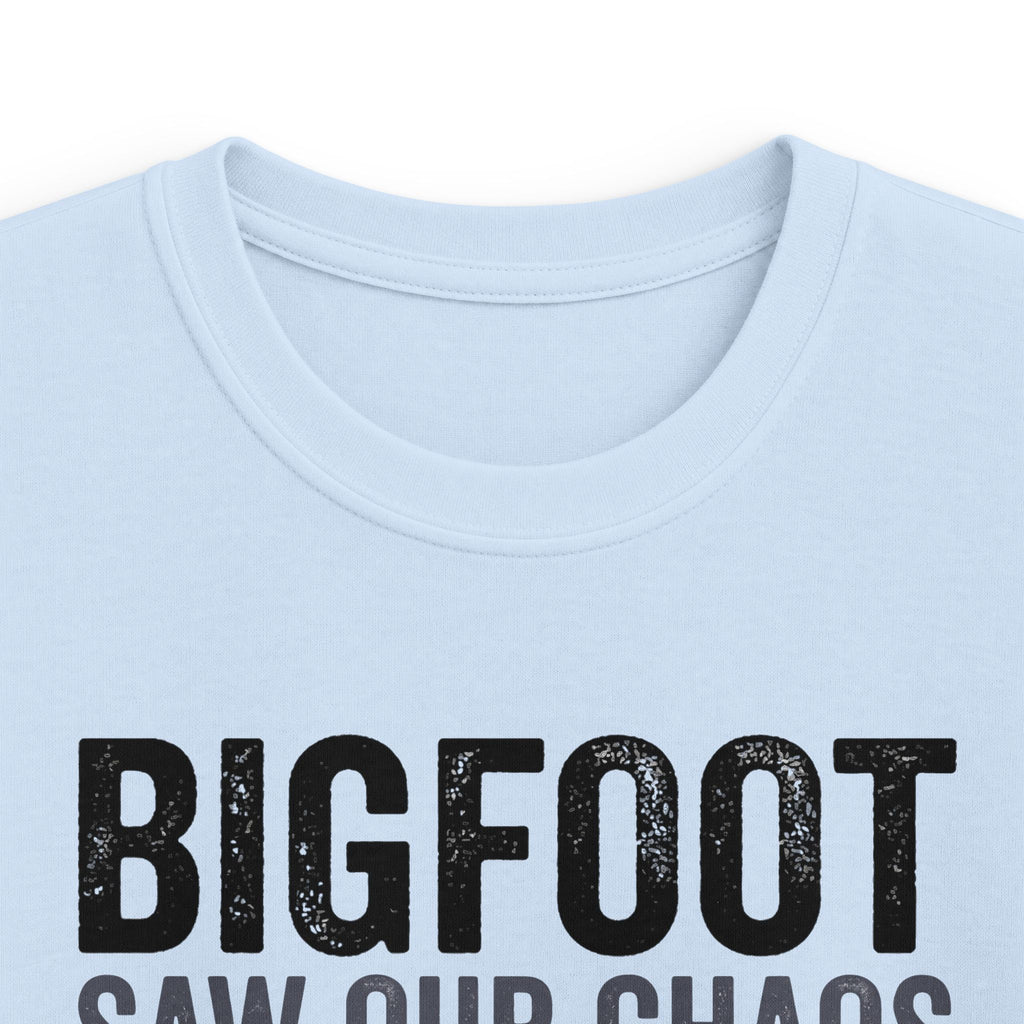 Bigfoot Saw Our Chaos — And Never Came Back Matching Kids T-Shirt