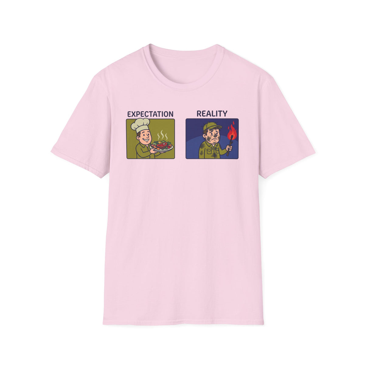 Campfire Diner Expectation vs Reality T-Shirt