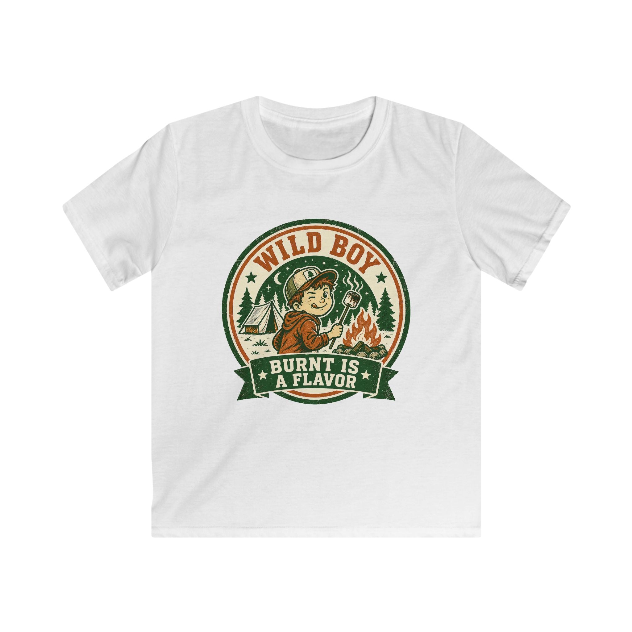 Wild Boy — Burnt Is A Flavor Matching Kids T-Shirt