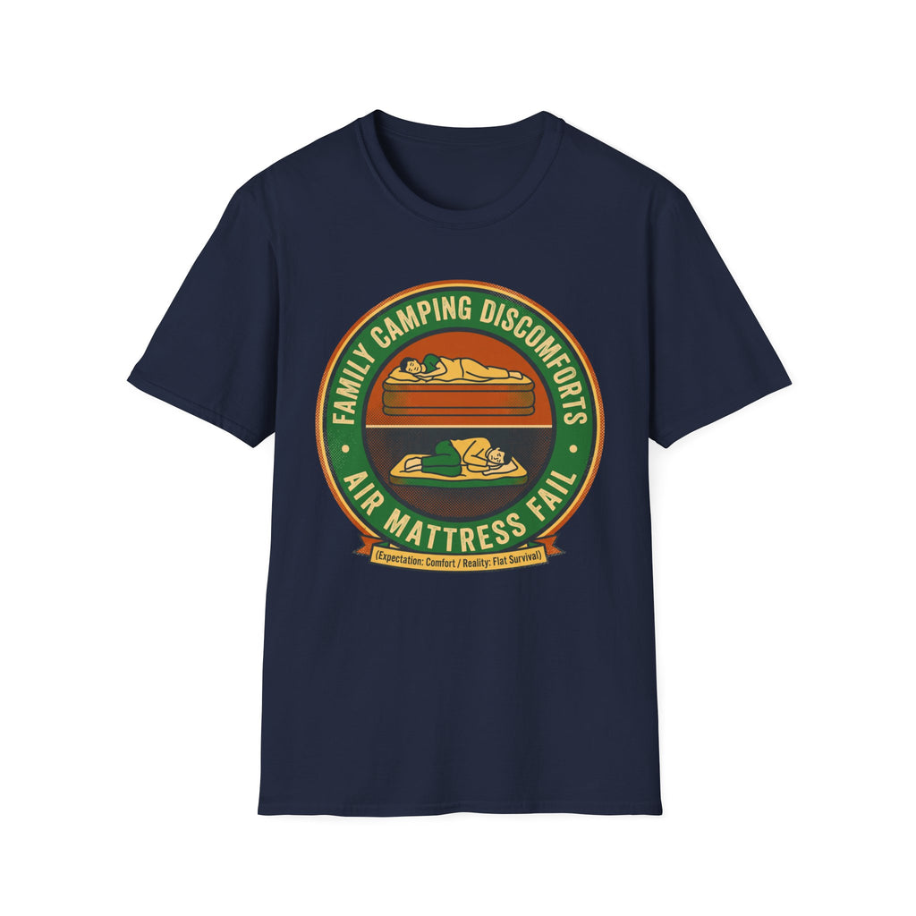 Family Camping Discomforts —  Air Mattress Fail T-Shirt