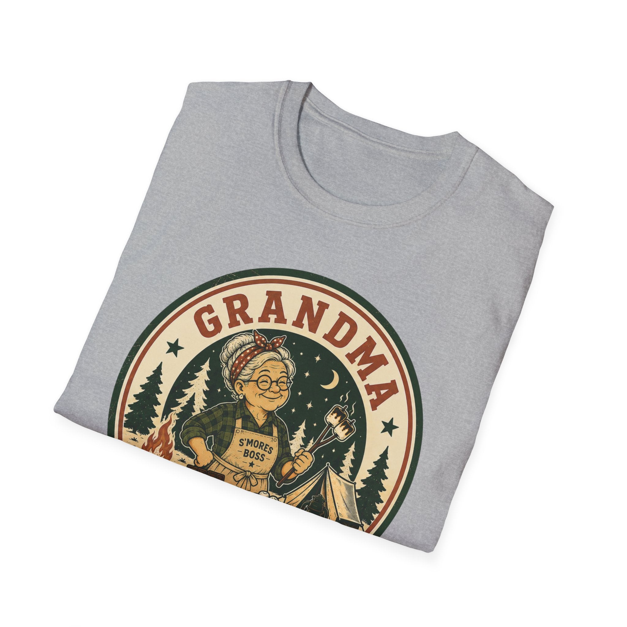 Grandma — Controls The S'Mores Supply Matching T-Shirt