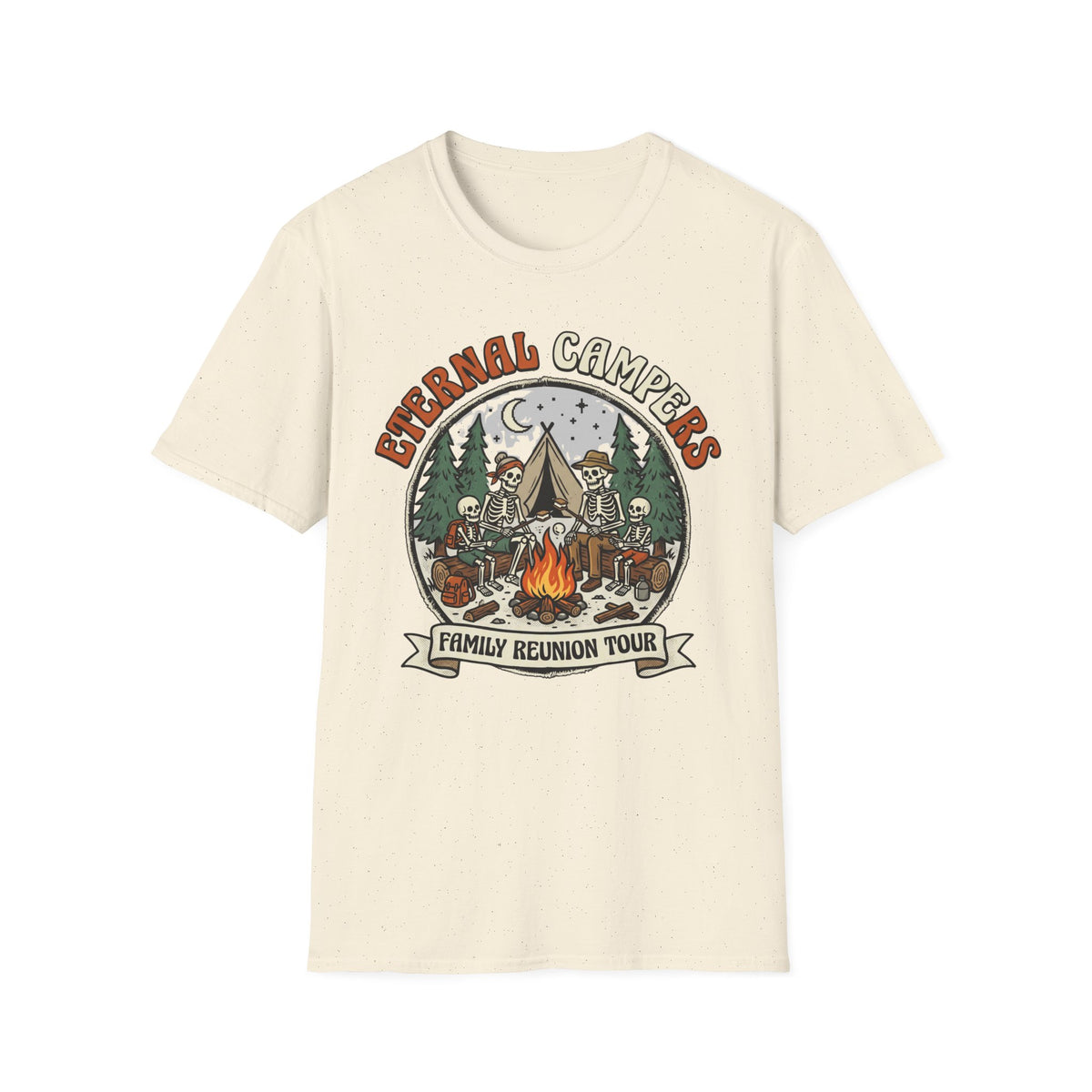 Eternal Campers — Family Reunion Tour With Skeleton T-Shirt