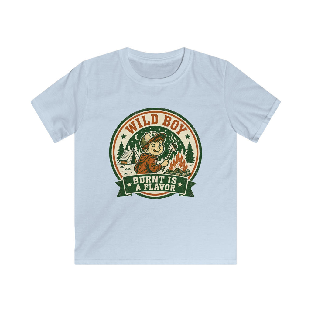 Wild Boy — Burnt Is A Flavor Matching Kids T-Shirt