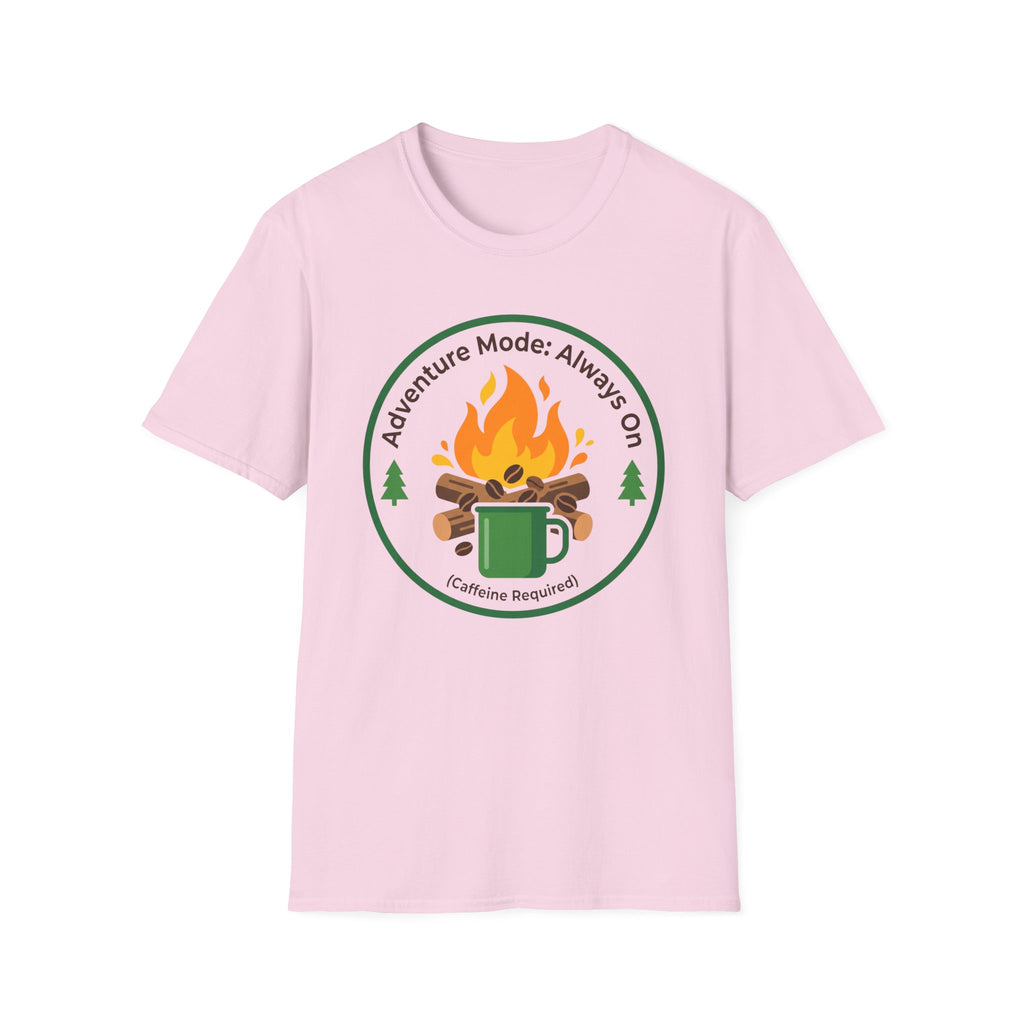 Adventure Mode — Always On (Caffeine Required) T-Shirt