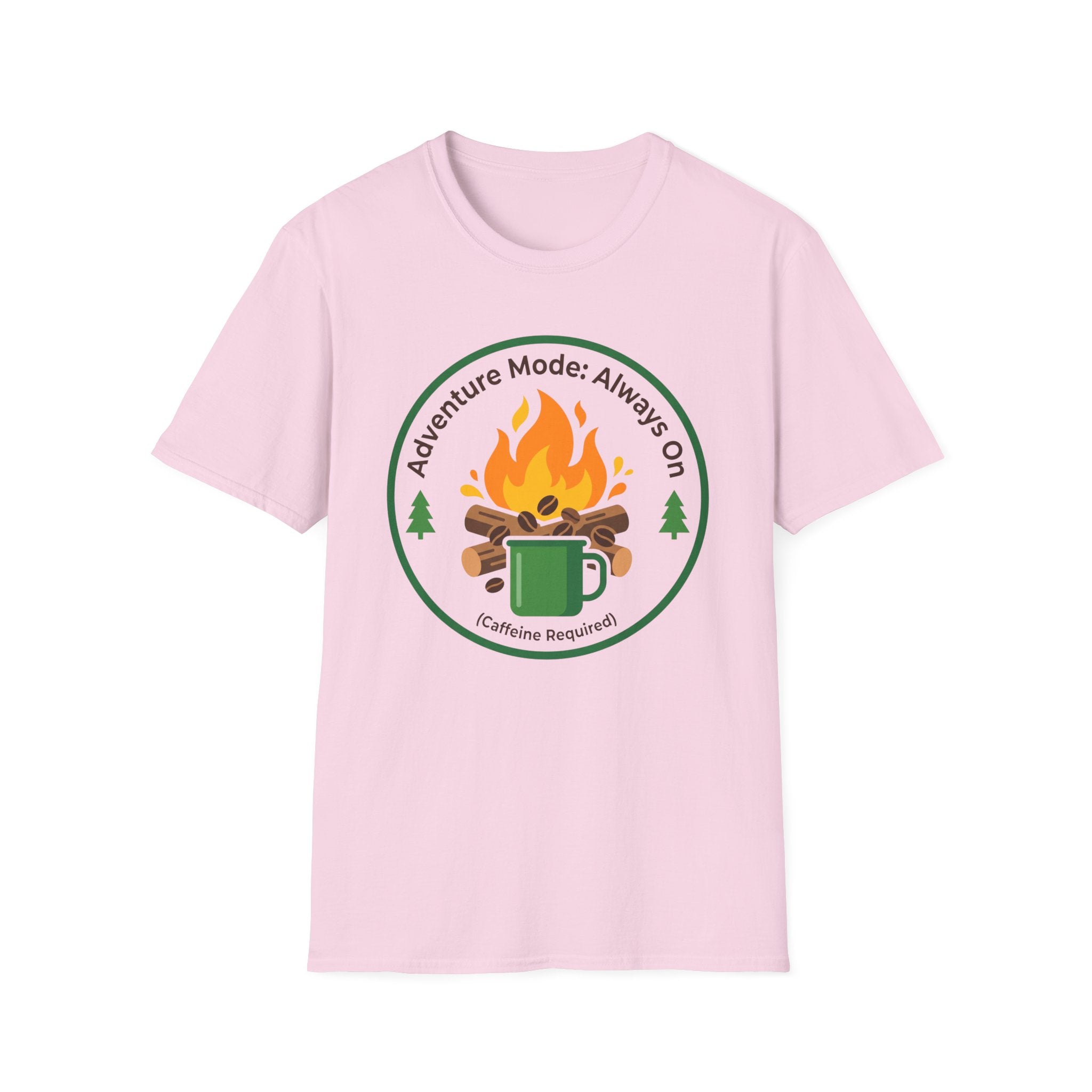 Adventure Mode — Always On (Caffeine Required) T-Shirt
