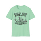 Camping Builds Character Mom T-Shirt