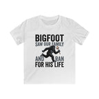 Bigfoot Saw Our Family And Ran For His Life Matching Kids T-Shirt