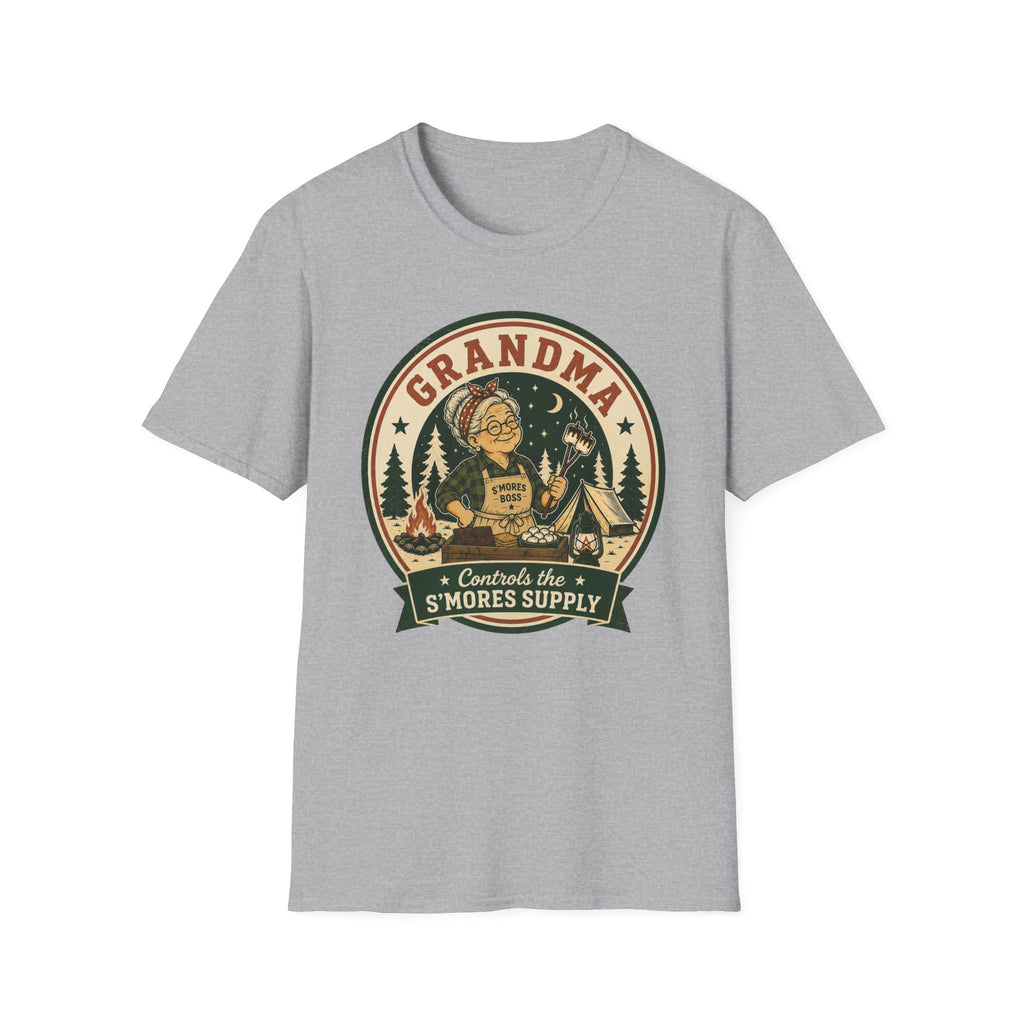Grandma — Controls The S'Mores Supply Matching T-Shirt
