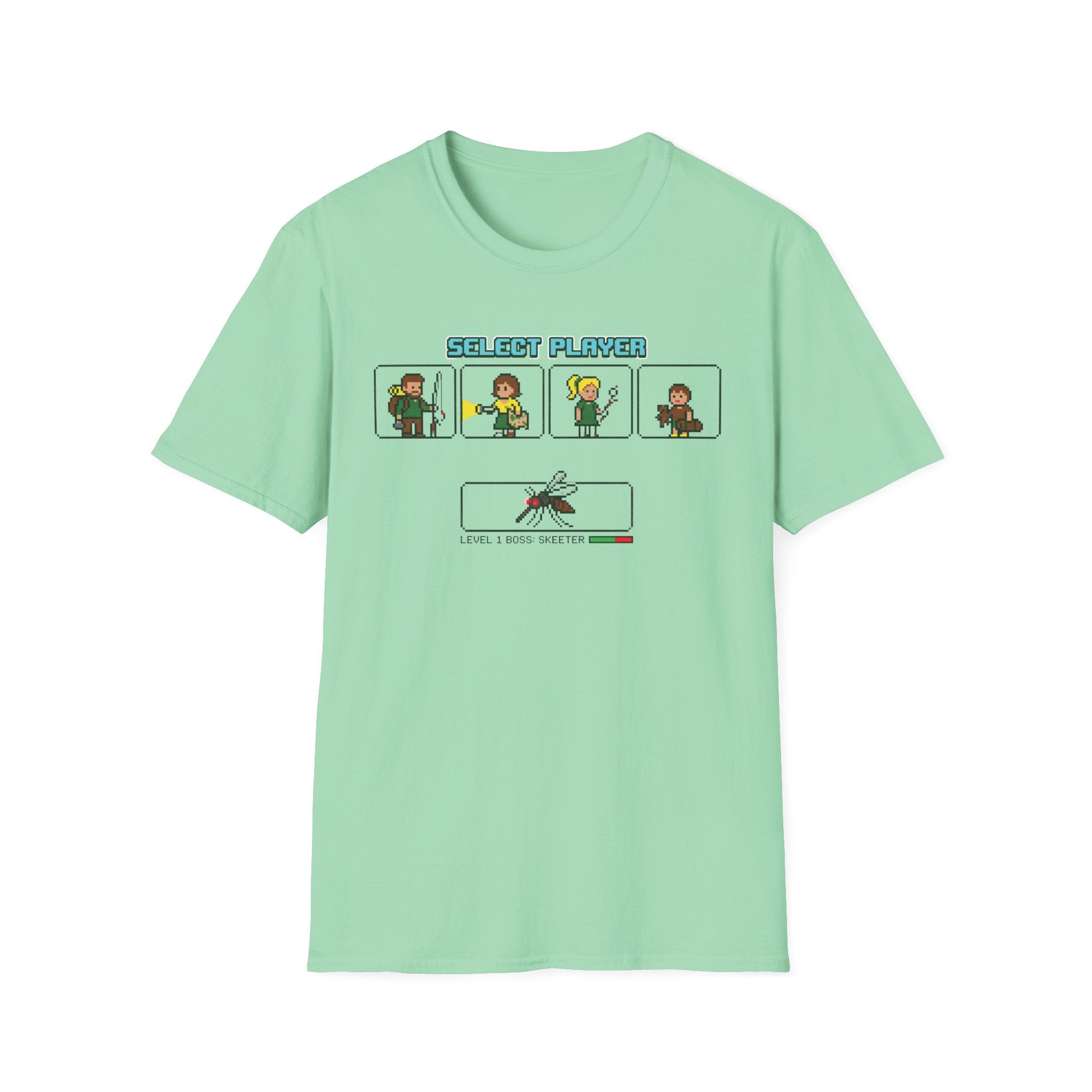 Select Player — With Mosquitoes 8-Bit T-Shirt