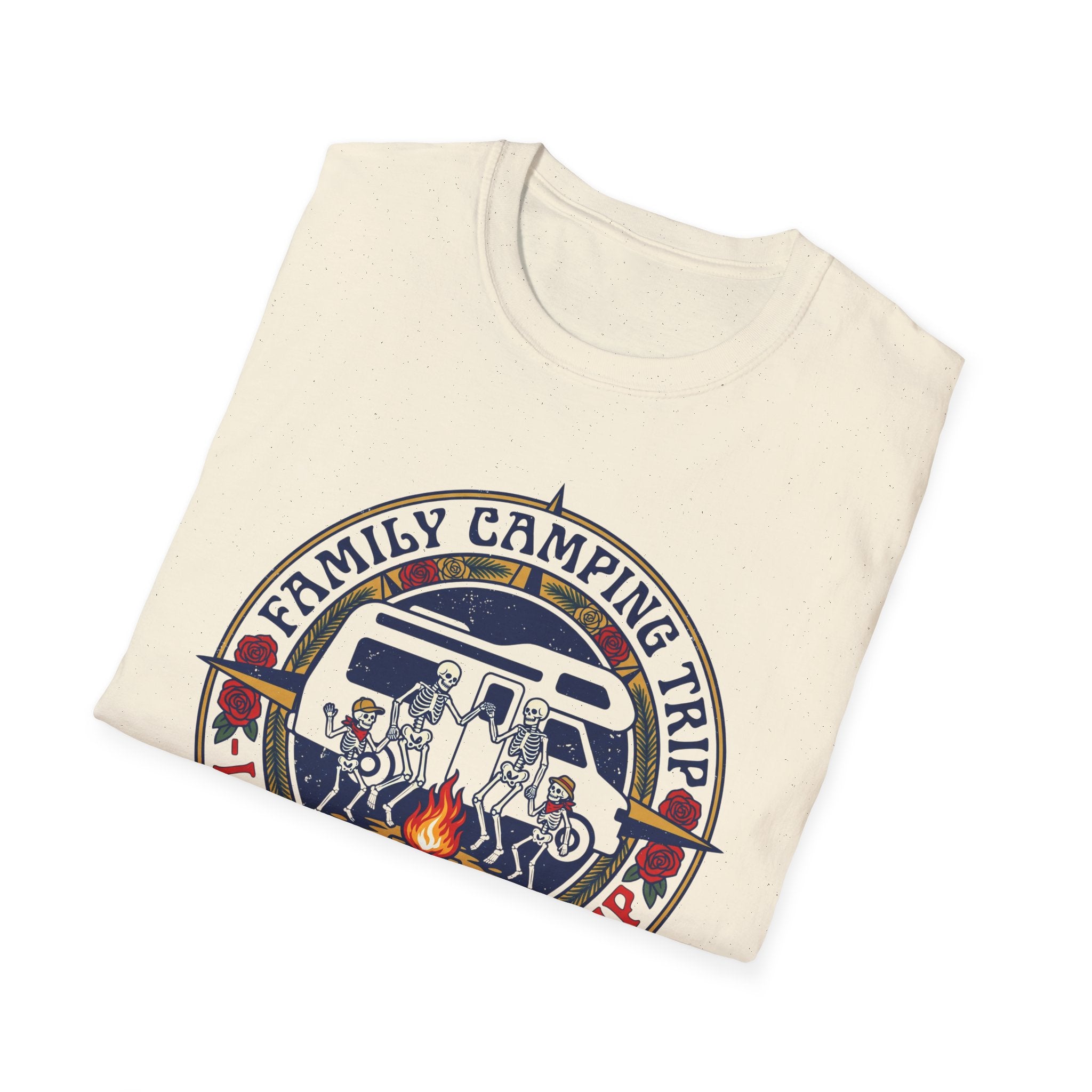 Family Camping Trip — Long Strange Trip With Skeleton T-Shirt