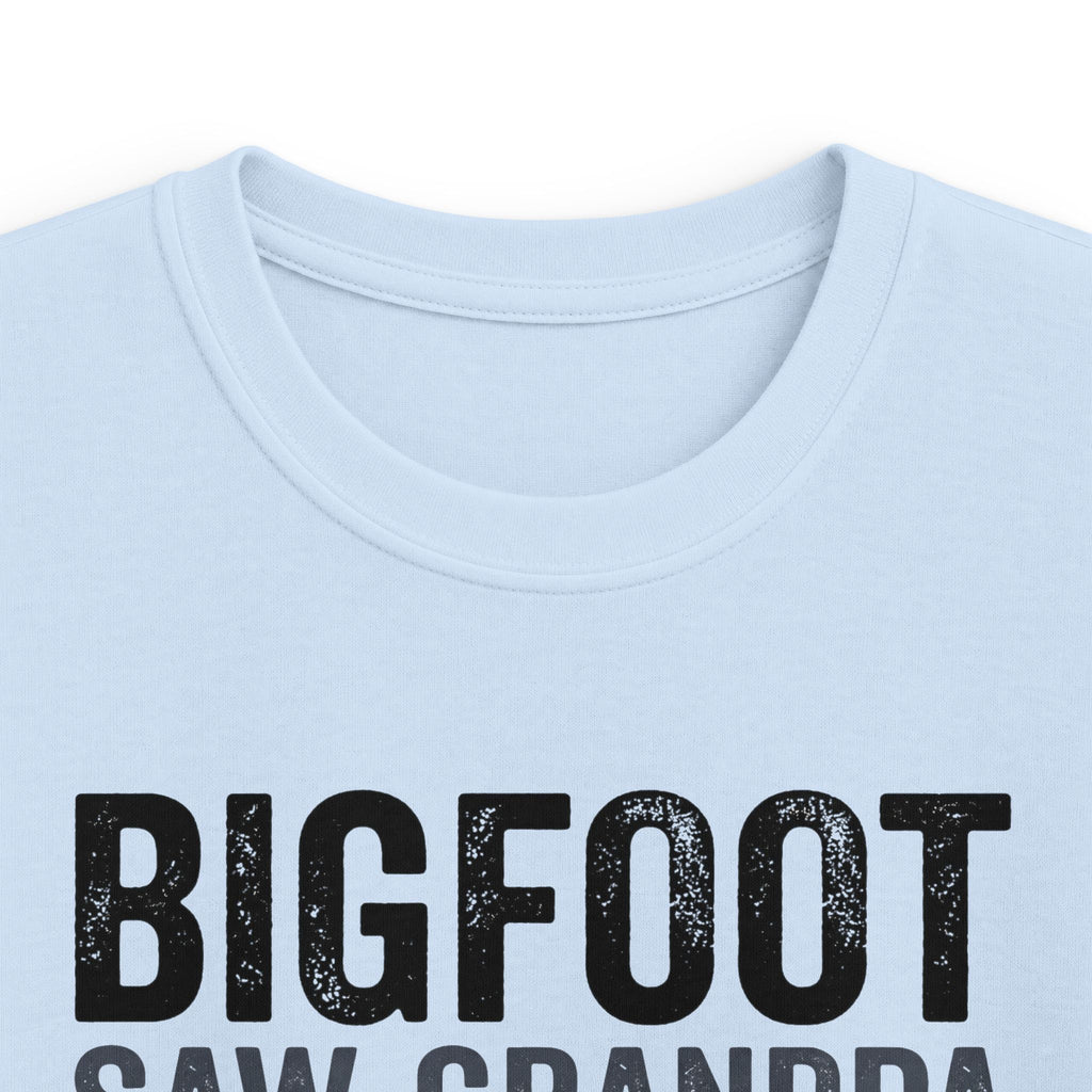 Bigfoot Saw Grandpa — And Finally Met a Legend Matching Kids T-Shirt