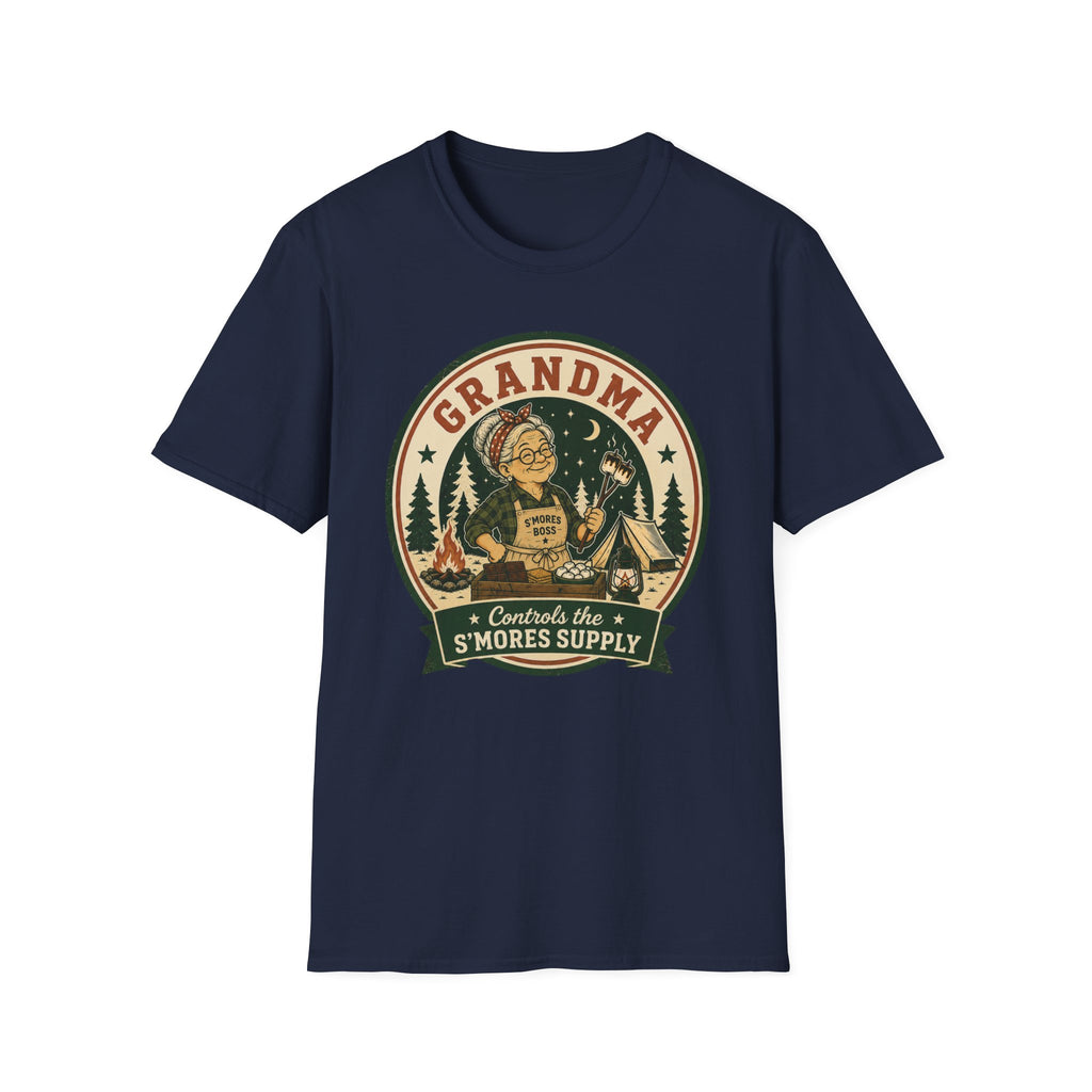 Grandma — Controls The S'Mores Supply Matching T-Shirt