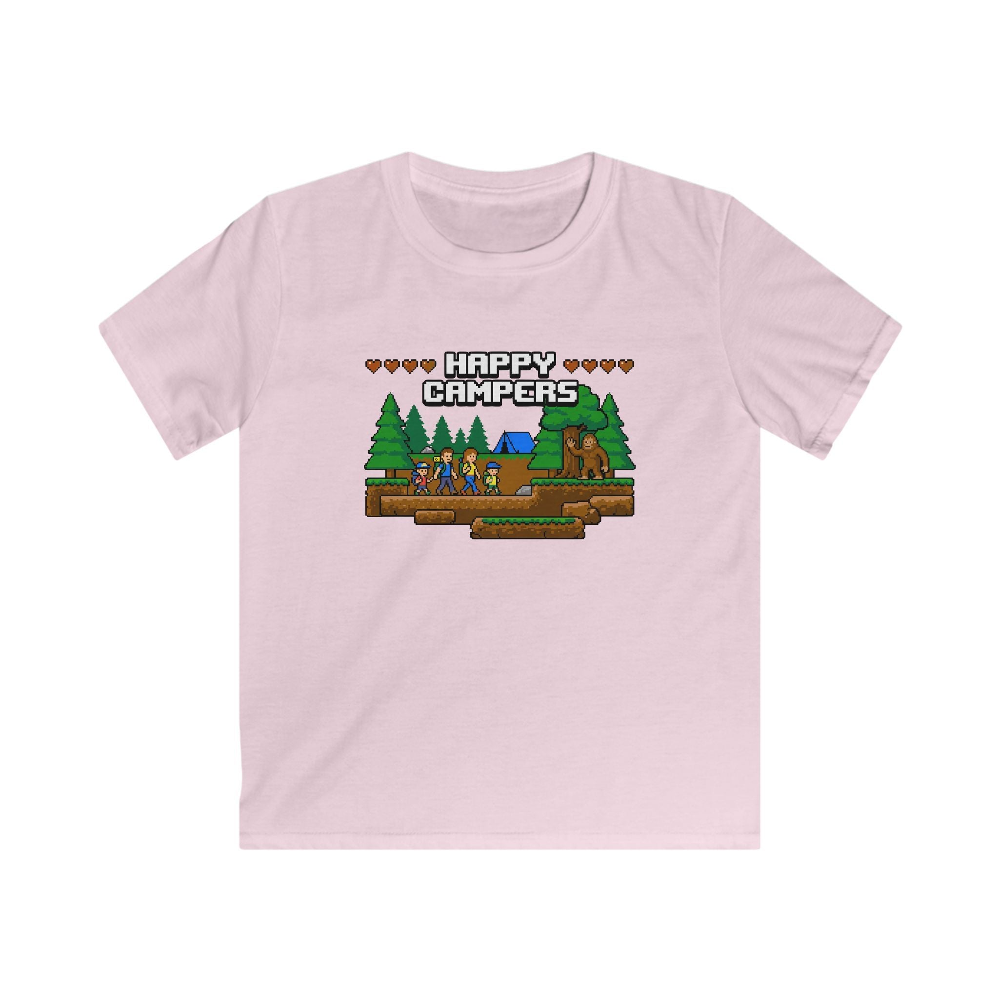 Happy Campers With Bigfoot Matching Kids T-Shirt