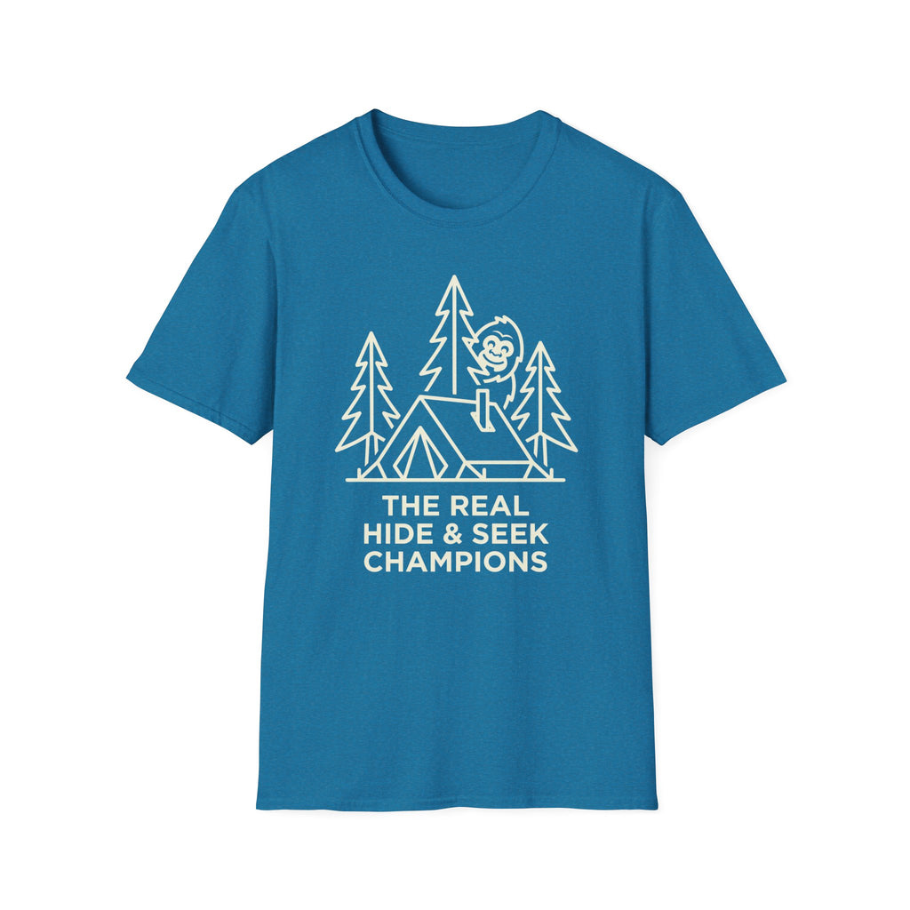 The Real Hide & Seek Champions With Bigfoot — Dark Edition T-Shirt